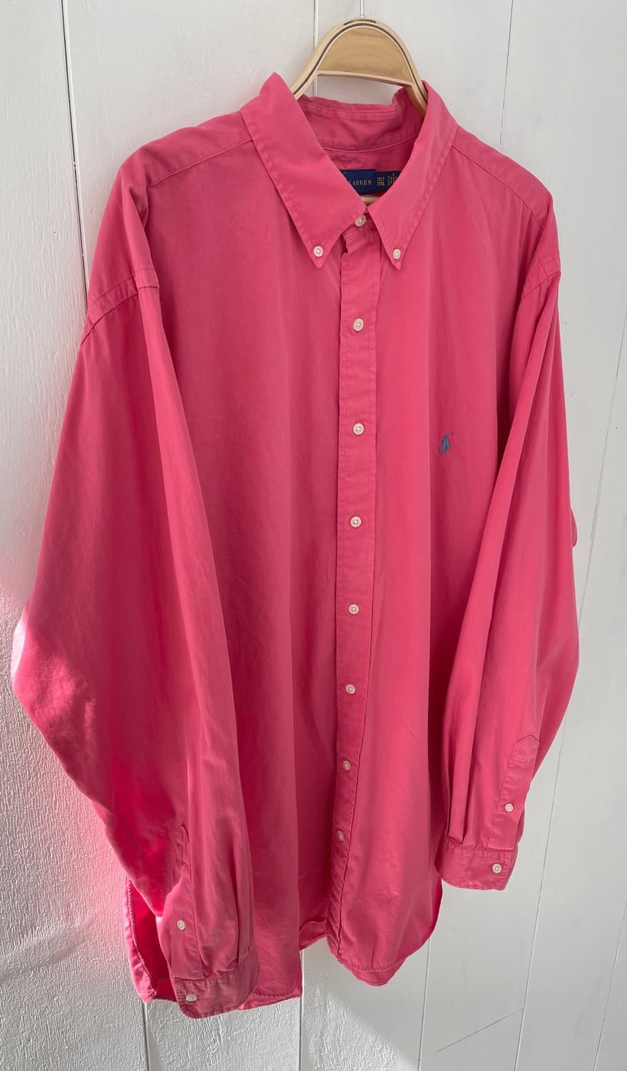랄프로렌 핑크 옥스포드 셔츠 2XLT 빅사이즈 상품이미지4