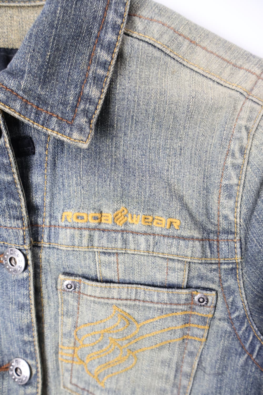 'Rocawear' Y2K Embroidery Denim Jacket 상품이미지8