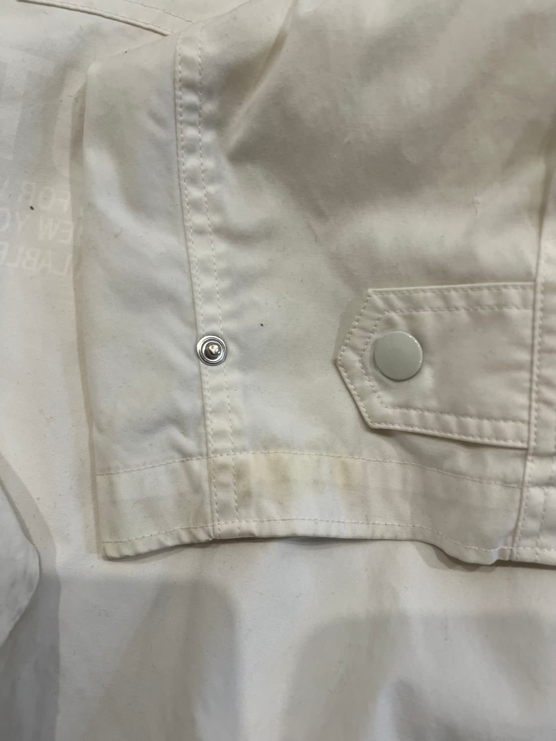 헬무트랭 에비에이터 자켓 화이트 L 상품이미지7