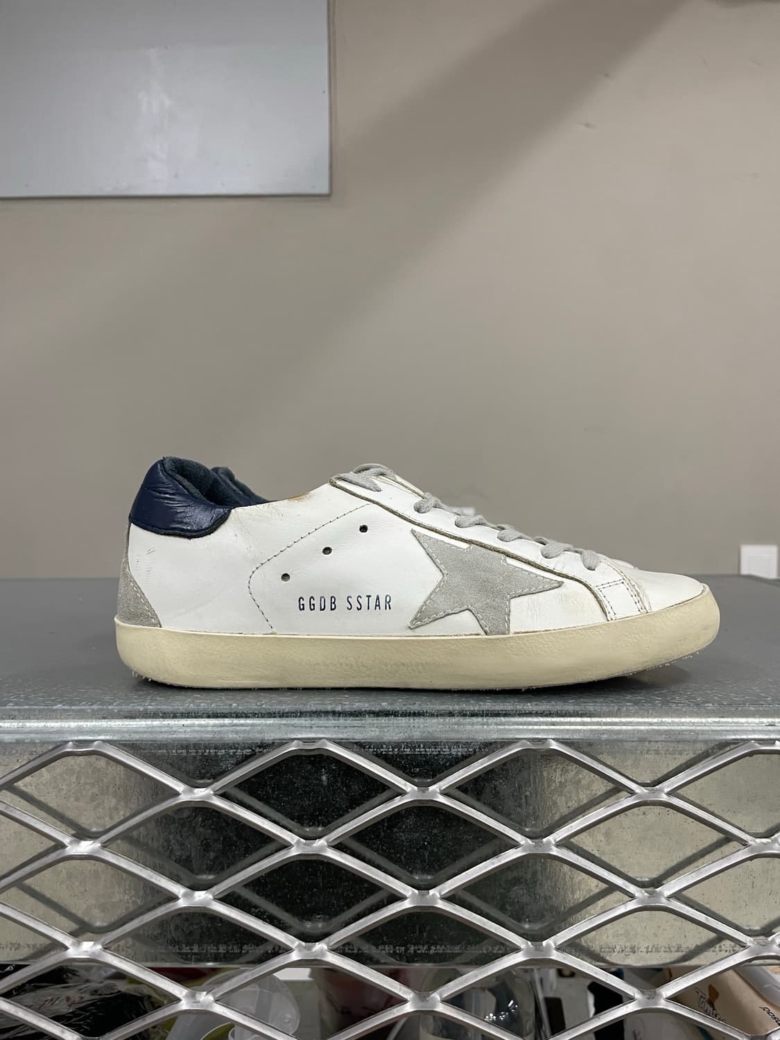 골든구스 슈퍼스타 화이트 크림 블루탭 36 상품이미지4