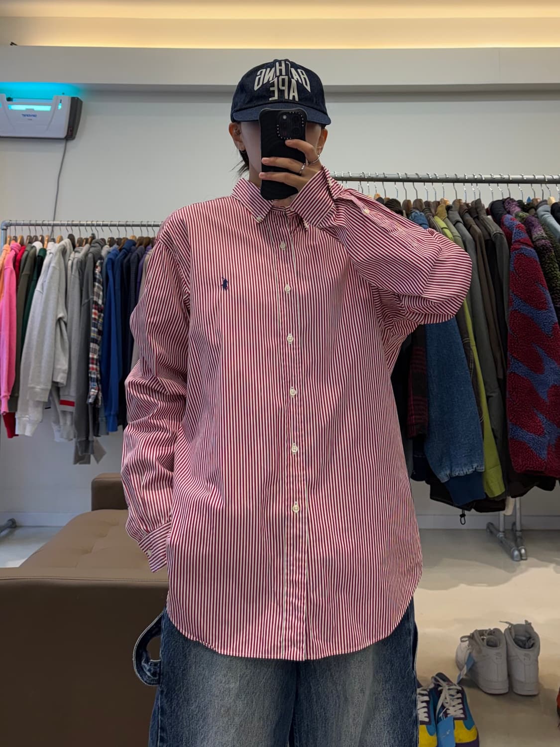 폴로 랄프로렌 클래식 핏 스트라이프 셔츠 상품이미지7