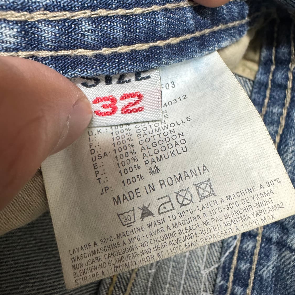 디젤 아디다스 디스트로이드 데미지 워싱 데님 팬츠 상품이미지8