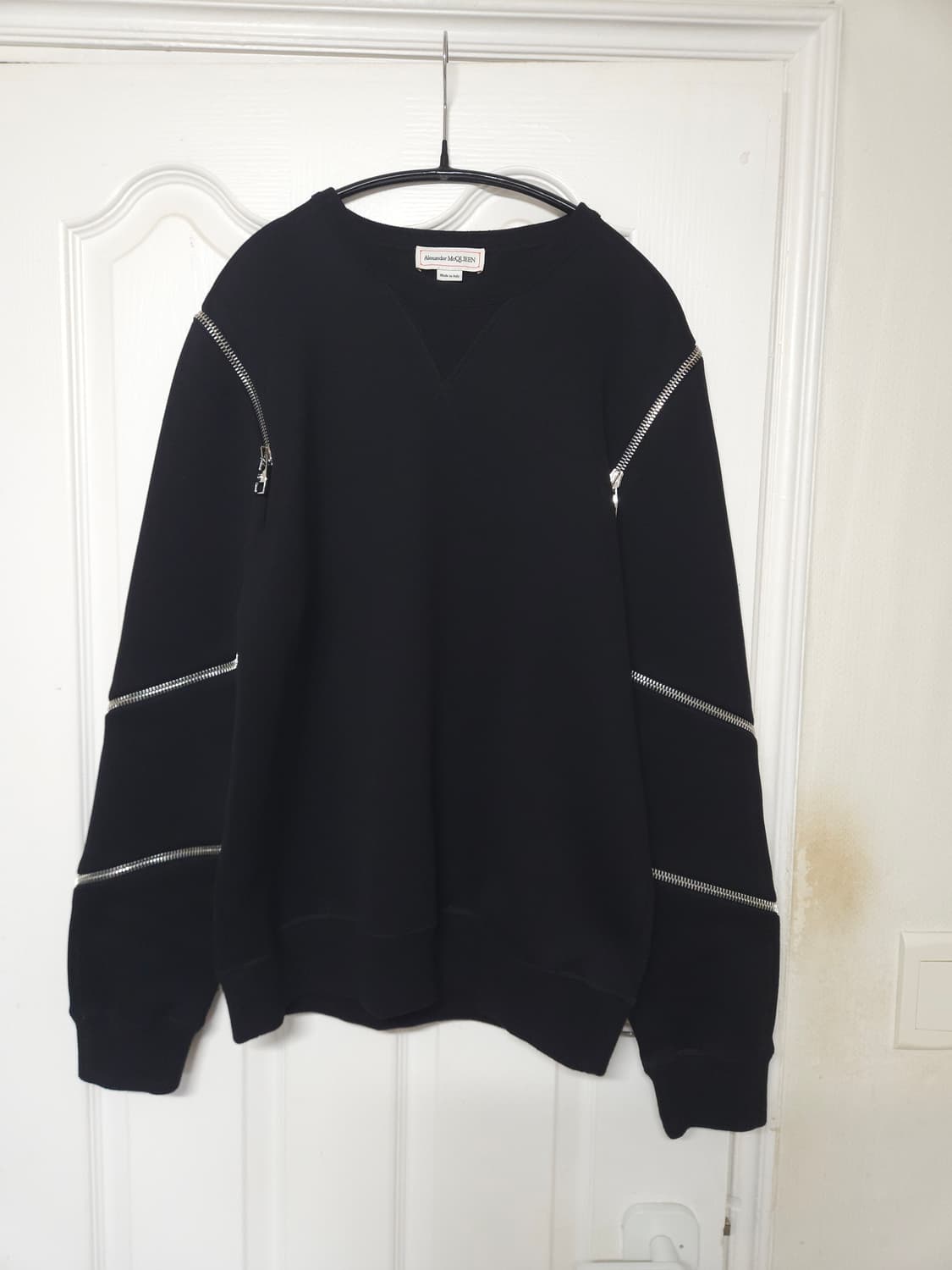 알렉산더 맥퀸 Alexander McQueen 지퍼 스웻 셔츠 블랙 M 상품이미지1