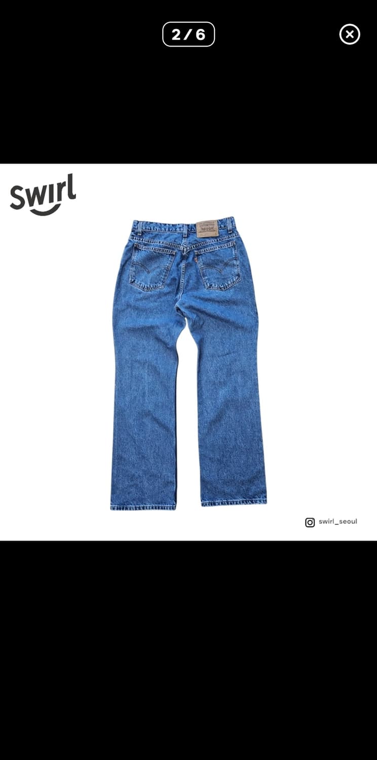 리바이스 917 오렌지탭 부츠컷 플레어진 32 상품이미지2