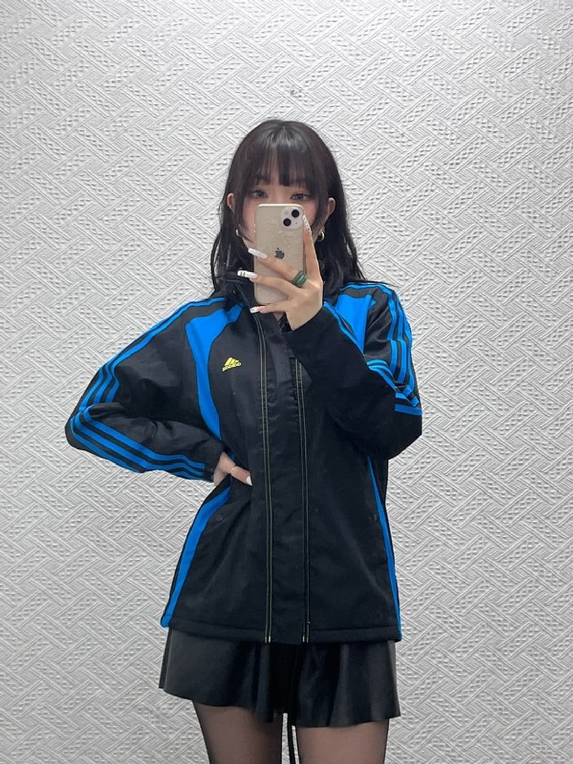 아디다스 올드스쿨 스트릿 빈티지 배색 바람막이 자켓 100 C11032 상품이미지2