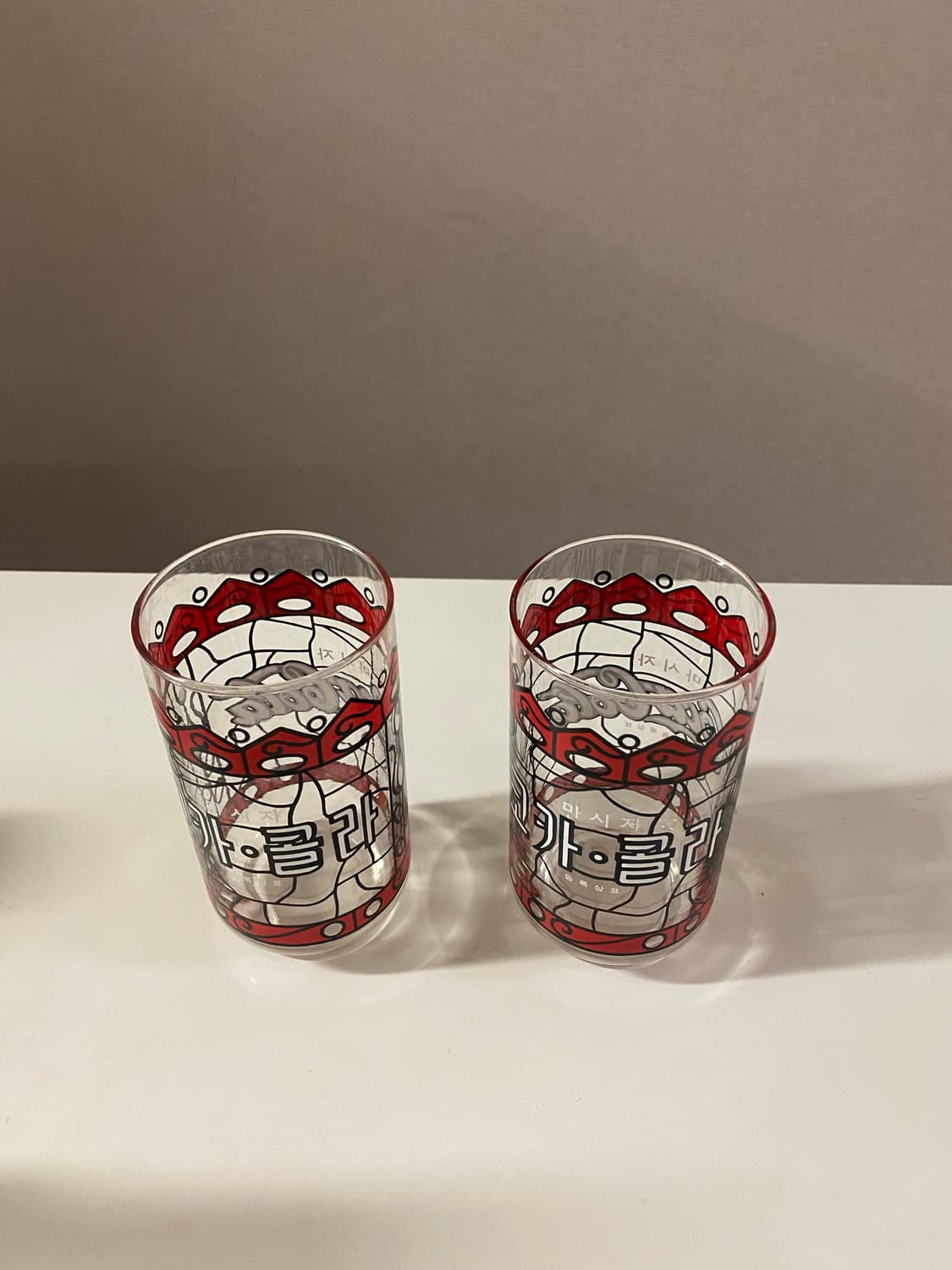 코카콜라 빈티지 유리컵 2개 세트 상품이미지3