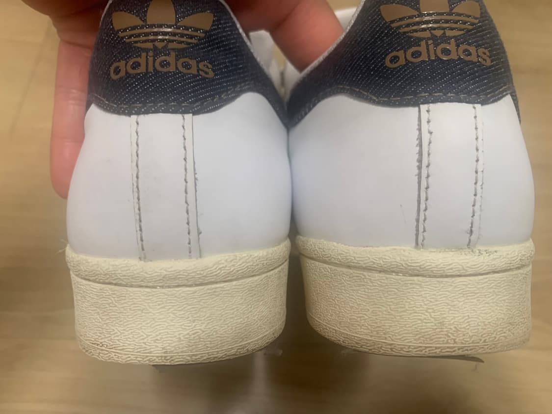 아디다스 슈퍼스타 화이트데님 275 판매합니다 상품이미지6