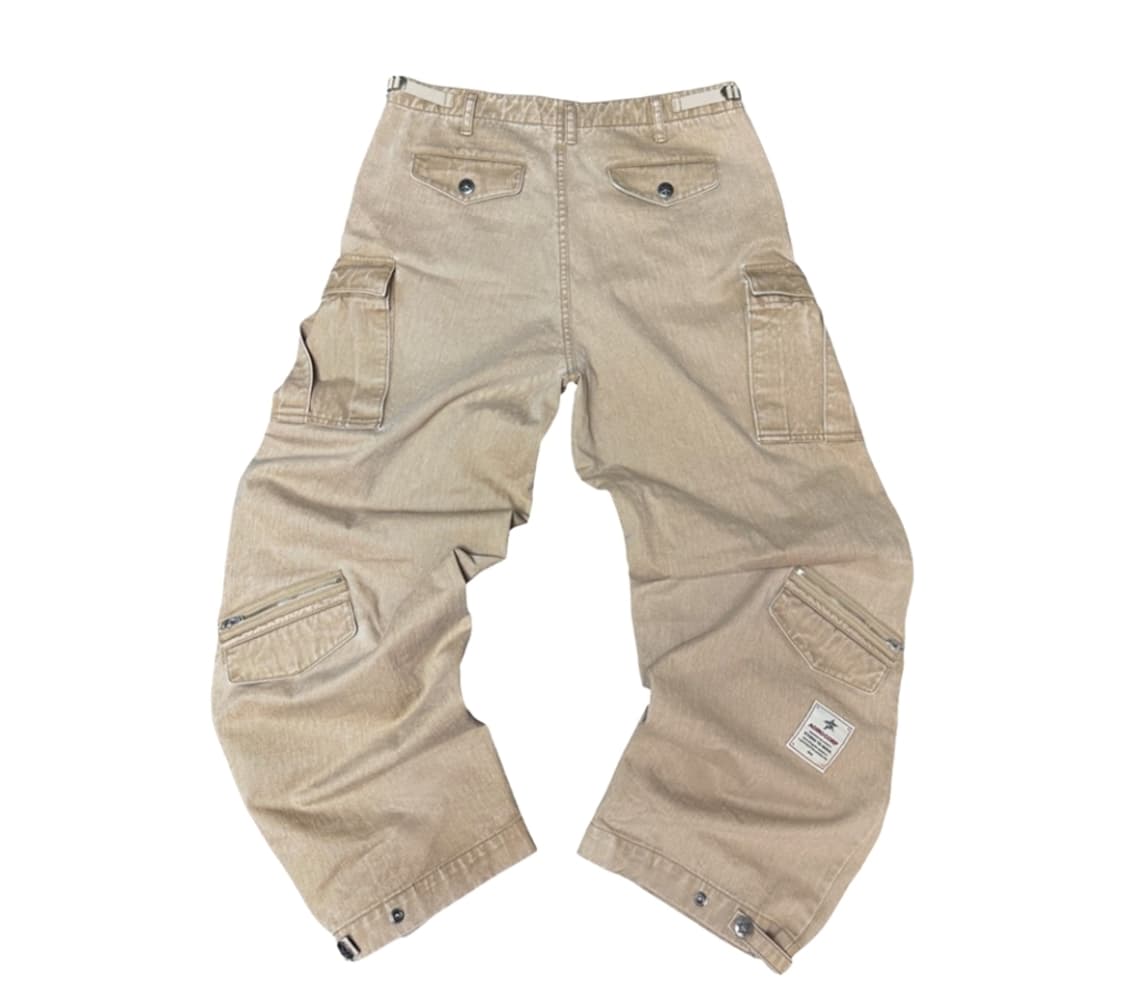 [2 Size 구매] 아오이로 히카리 스냅 M65 집 팬츠 카멜 상품이미지1