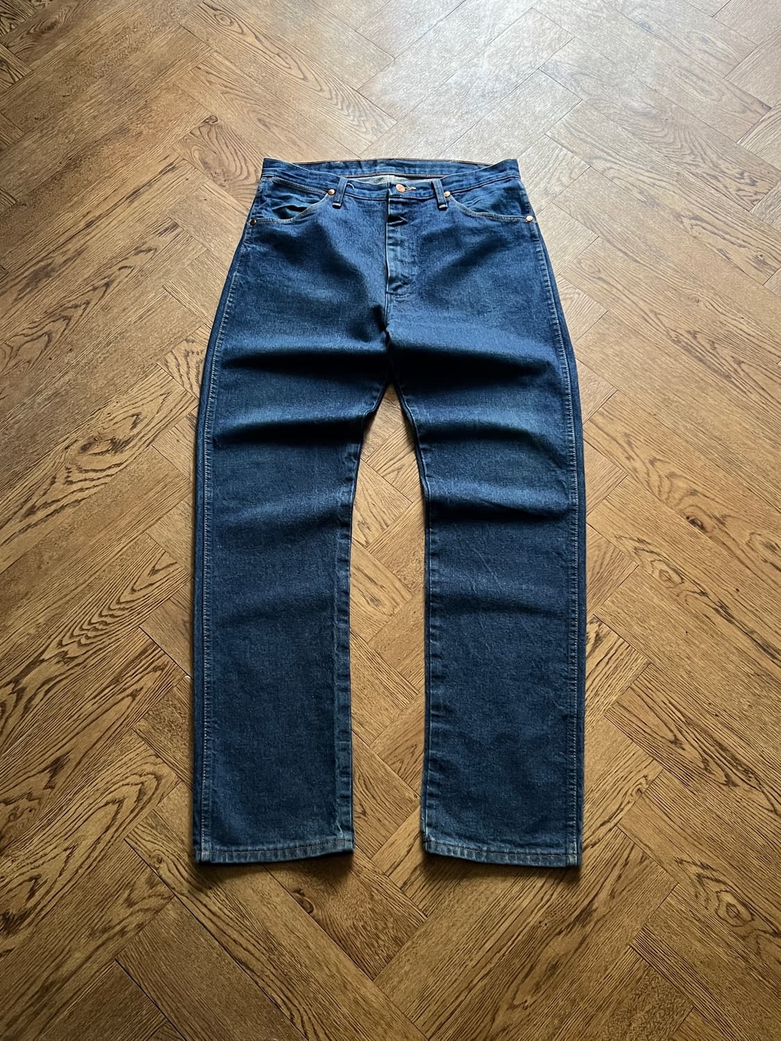 [34]랭글러 USA 스트레이트핏 진청 데님 팬츠 상품이미지2