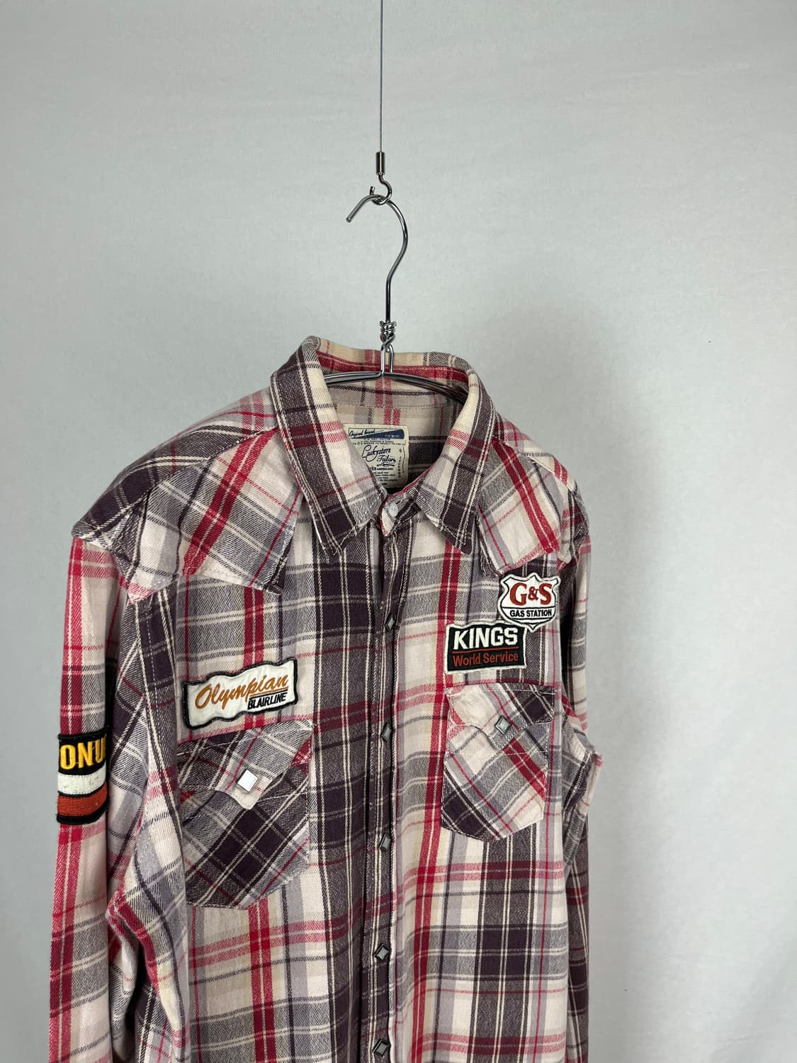 Vintage 웨스턴 체크 셔츠  상품이미지2