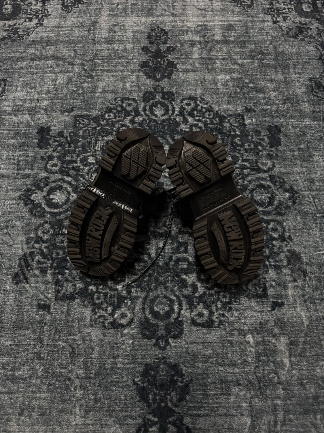 New rock white logo ribbon tank platform 상품이미지5