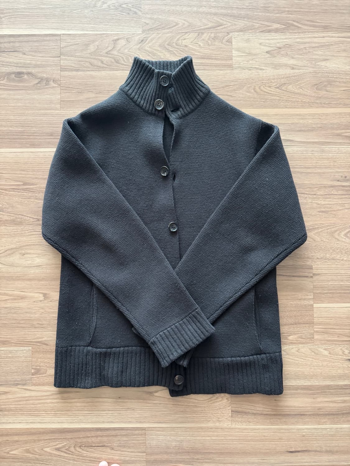 요지 야마모토 울 니트 가디건 상품이미지1