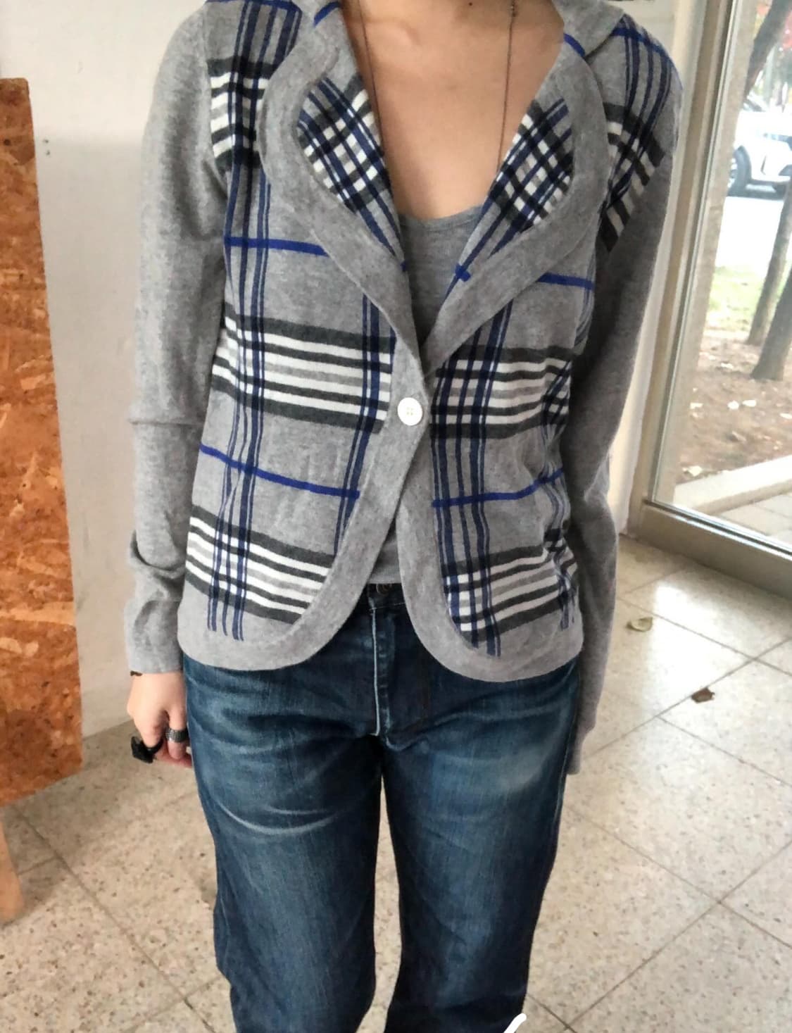 check knit blazer 상품이미지1