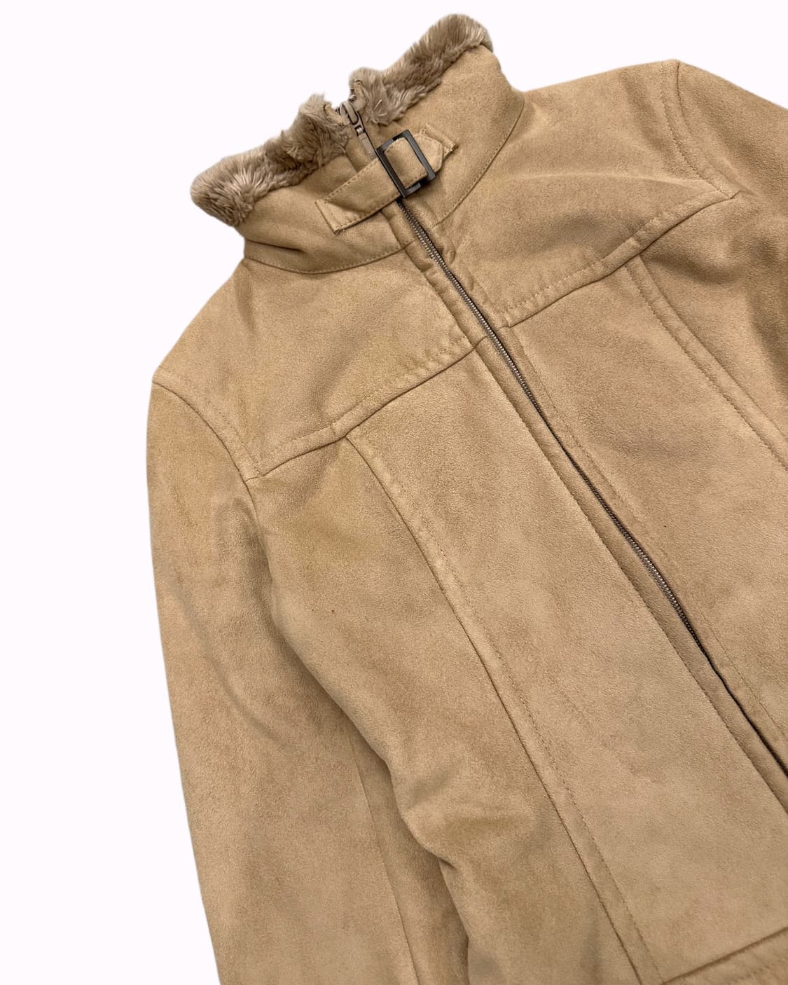 KUMIKYOKU beige fur shearling jacket 상품이미지2