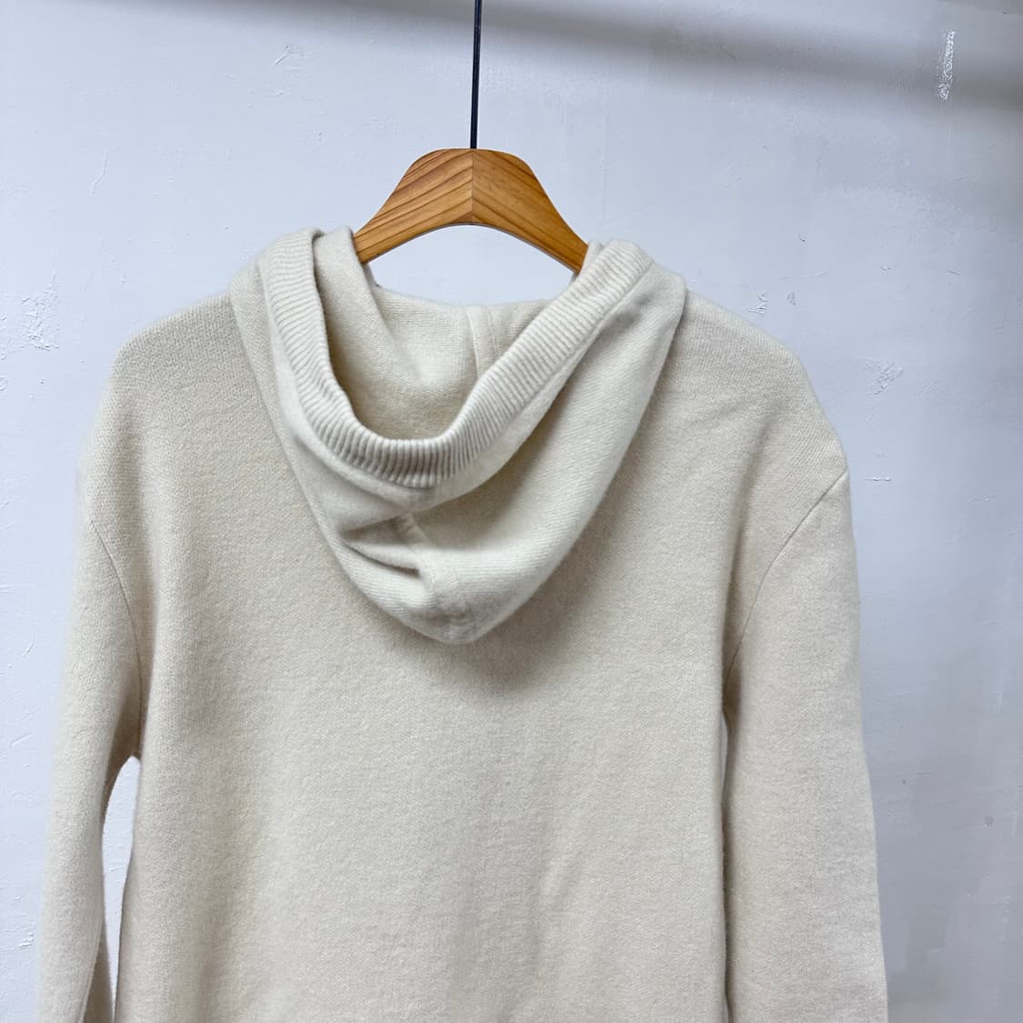 (새상품) 도호 DOHO 여성 울 니트 후드 55 (가슴단면51) J32 상품이미지6