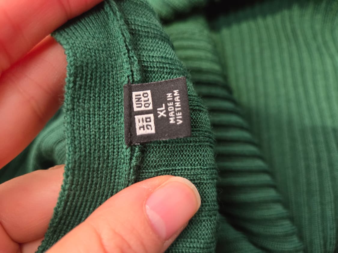 [무료배송]유니클로 XL 울100 니트 앙상블 가디건 니트 세트 셋업 상품이미지8