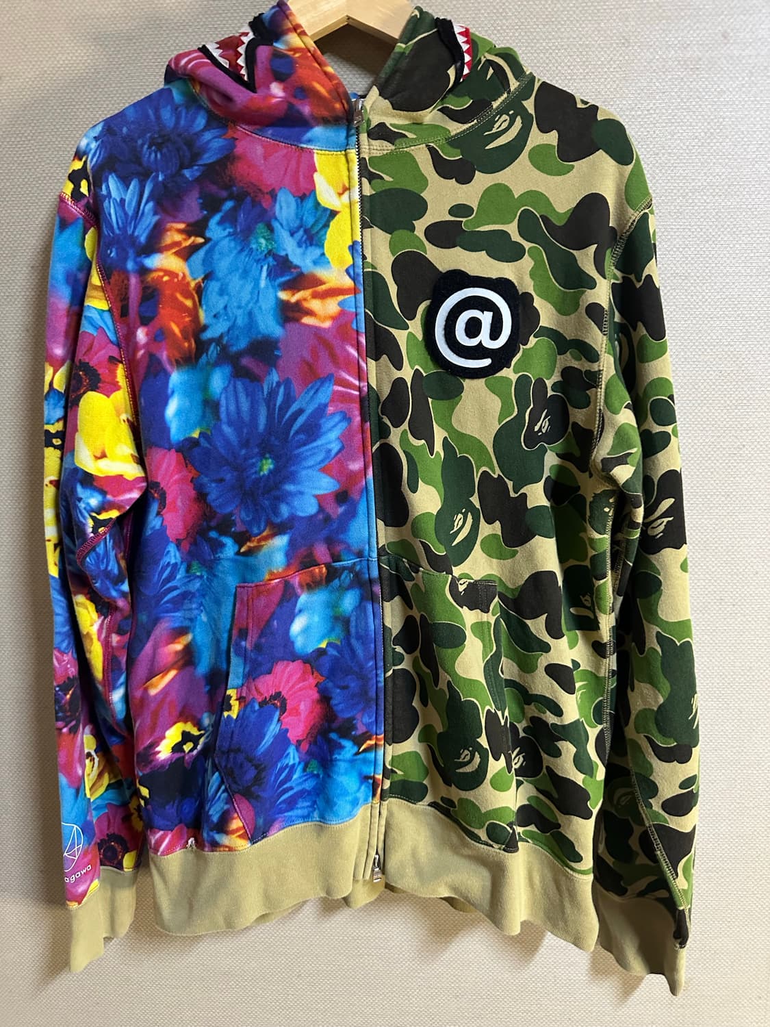 Bape x Mika Ninagawa Bear Shark ziphood 상품이미지1