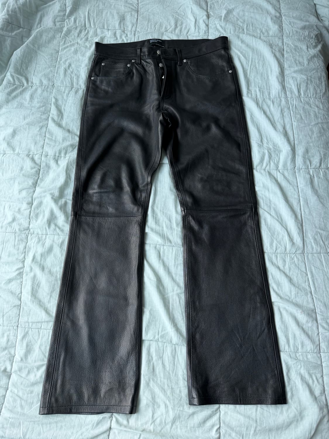 [36] ERD 앙팡 리쉬 데프리메 레더 플레어 진 블랙 erd 플레어진 상품이미지2