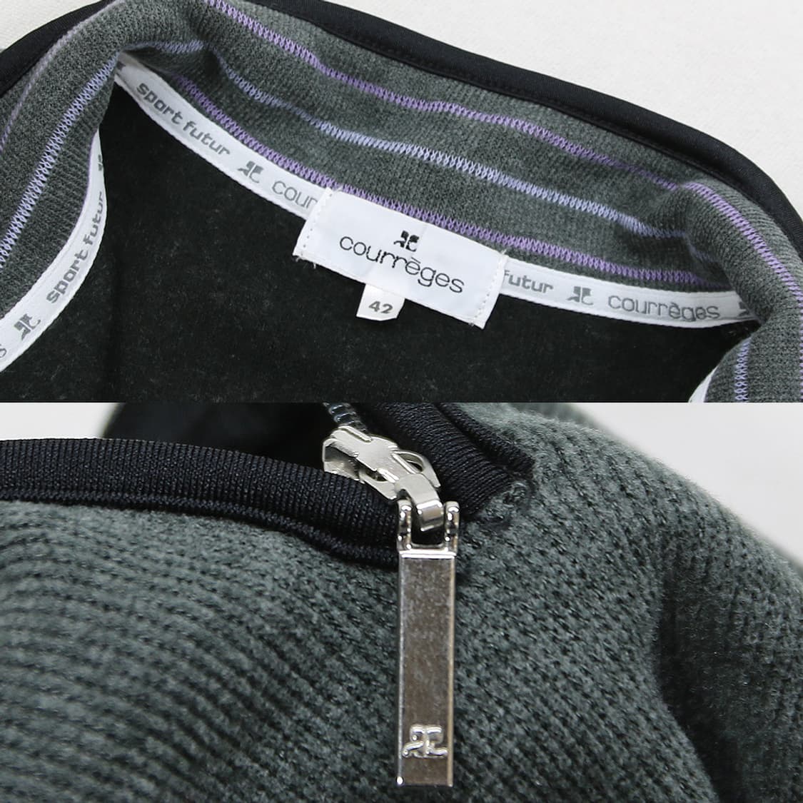 courreges 하프 집업 후리스 (여성용 42) 상품이미지6