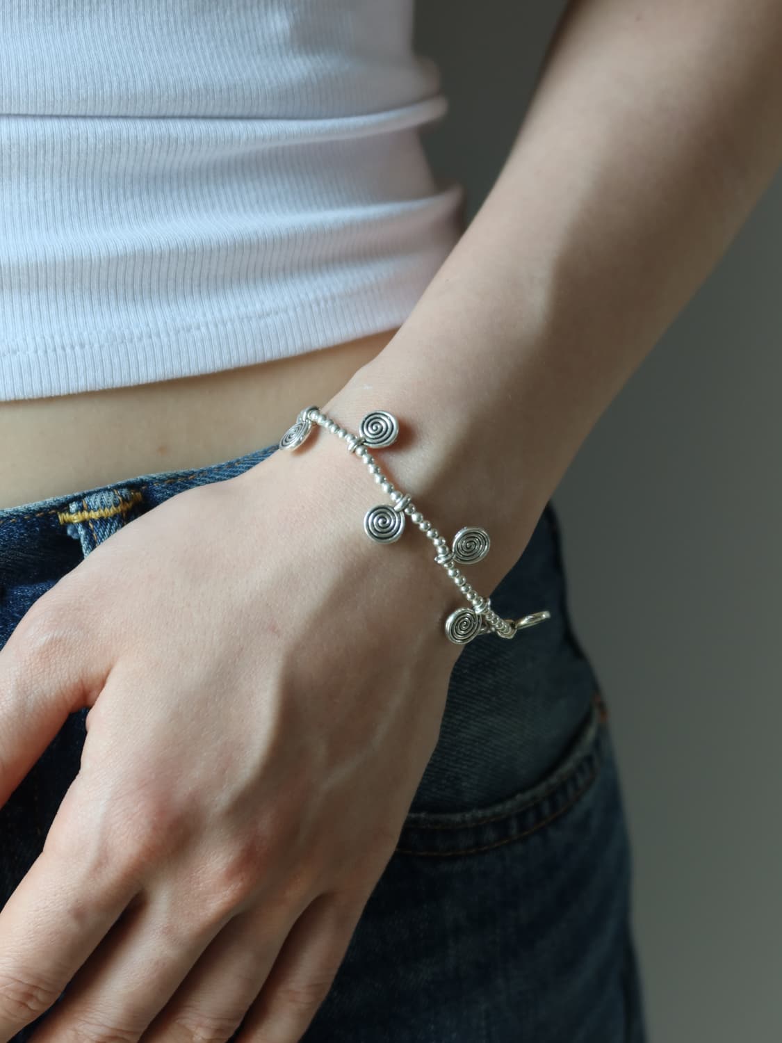 sliver spirals bracelet 상품이미지2