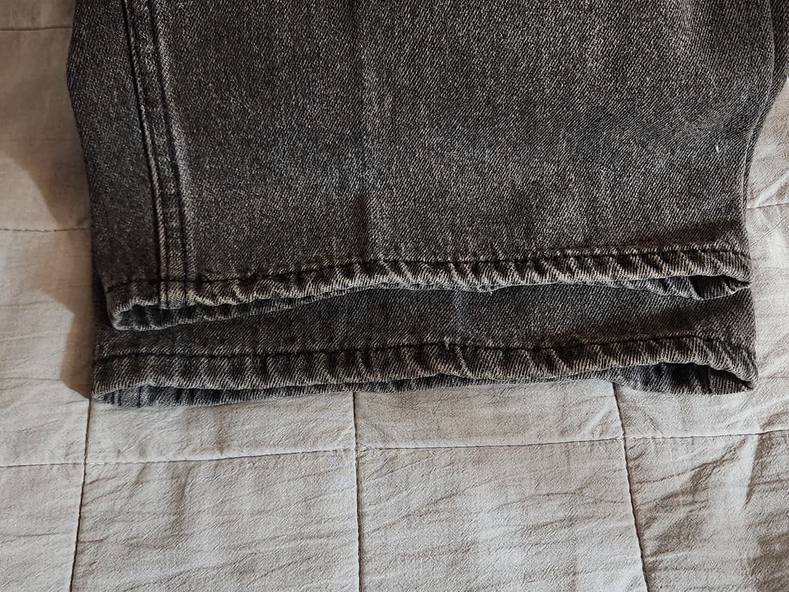 굿라이프웍스 와이드데님 그레이 S 상품이미지3