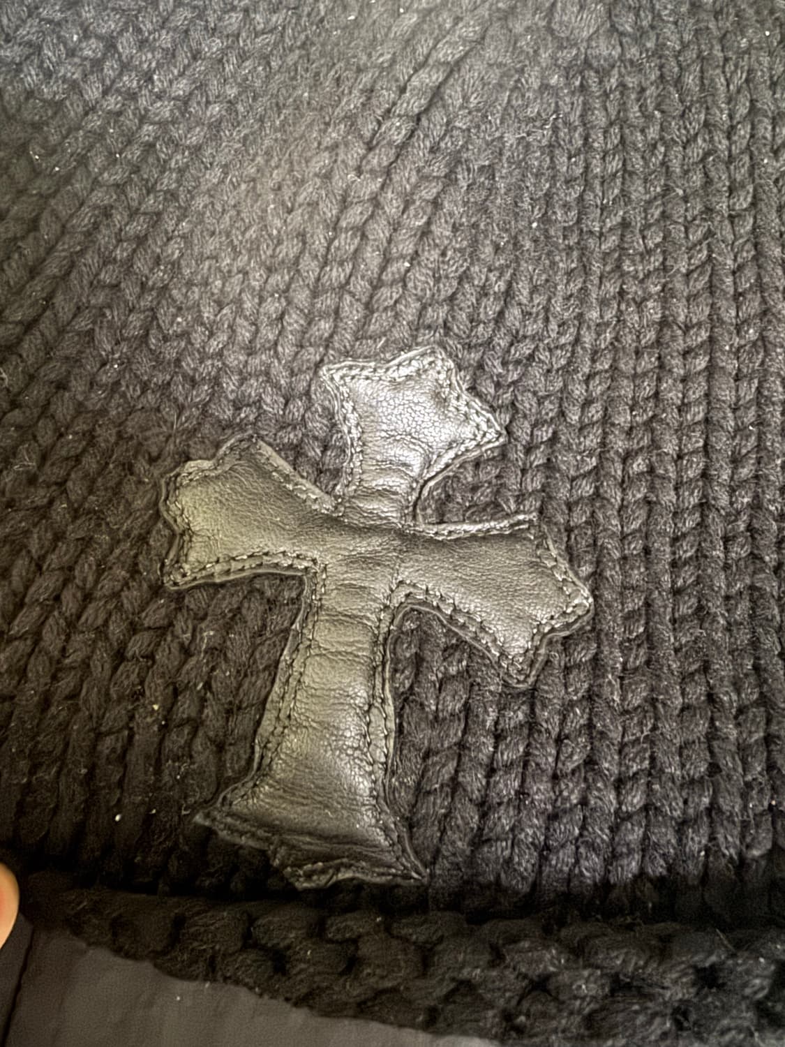 크롬하츠 크로스 패치 캐시미어 비니 상품이미지2