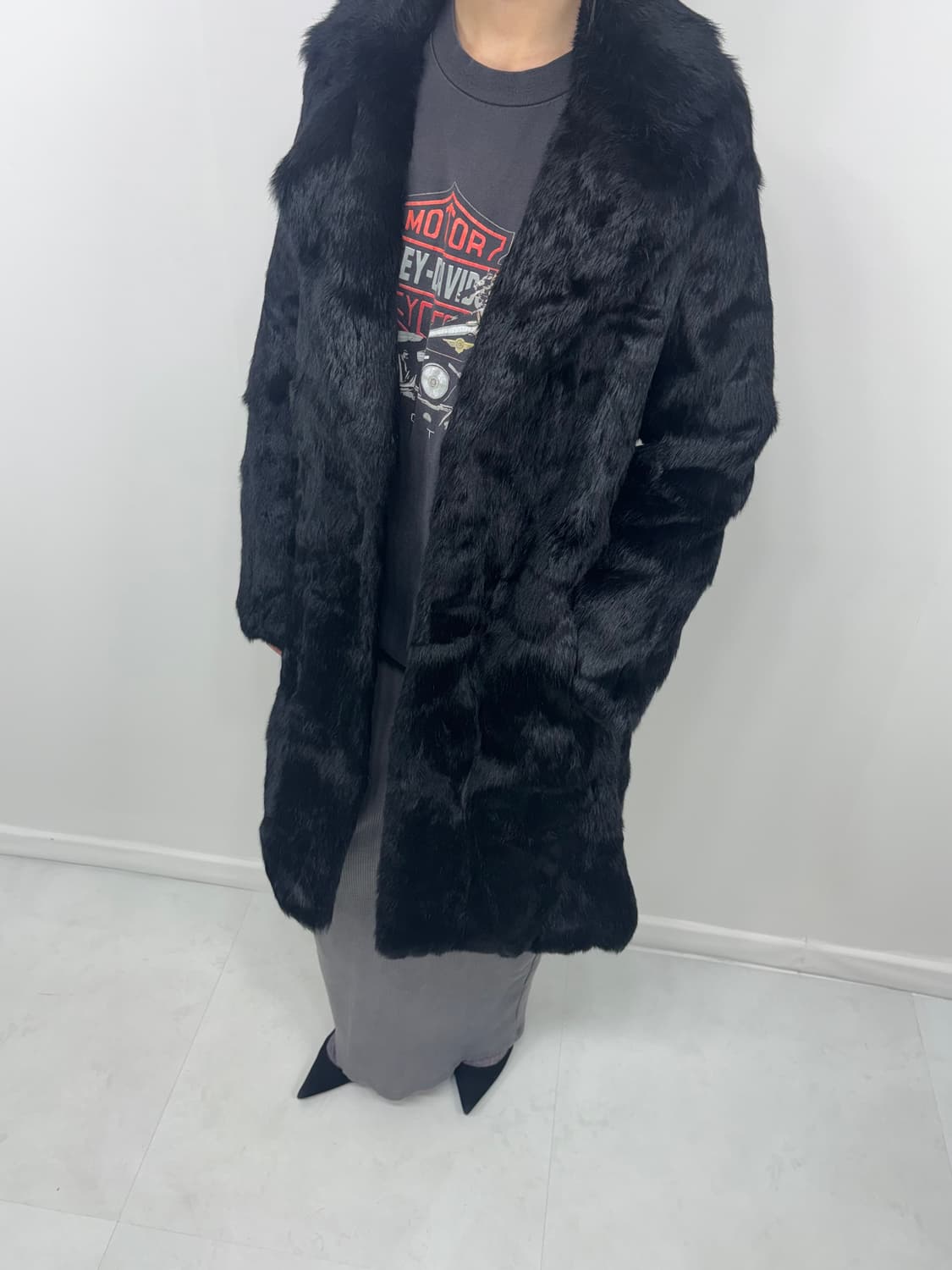 RABBIT FUR HALF COAT 상품이미지6