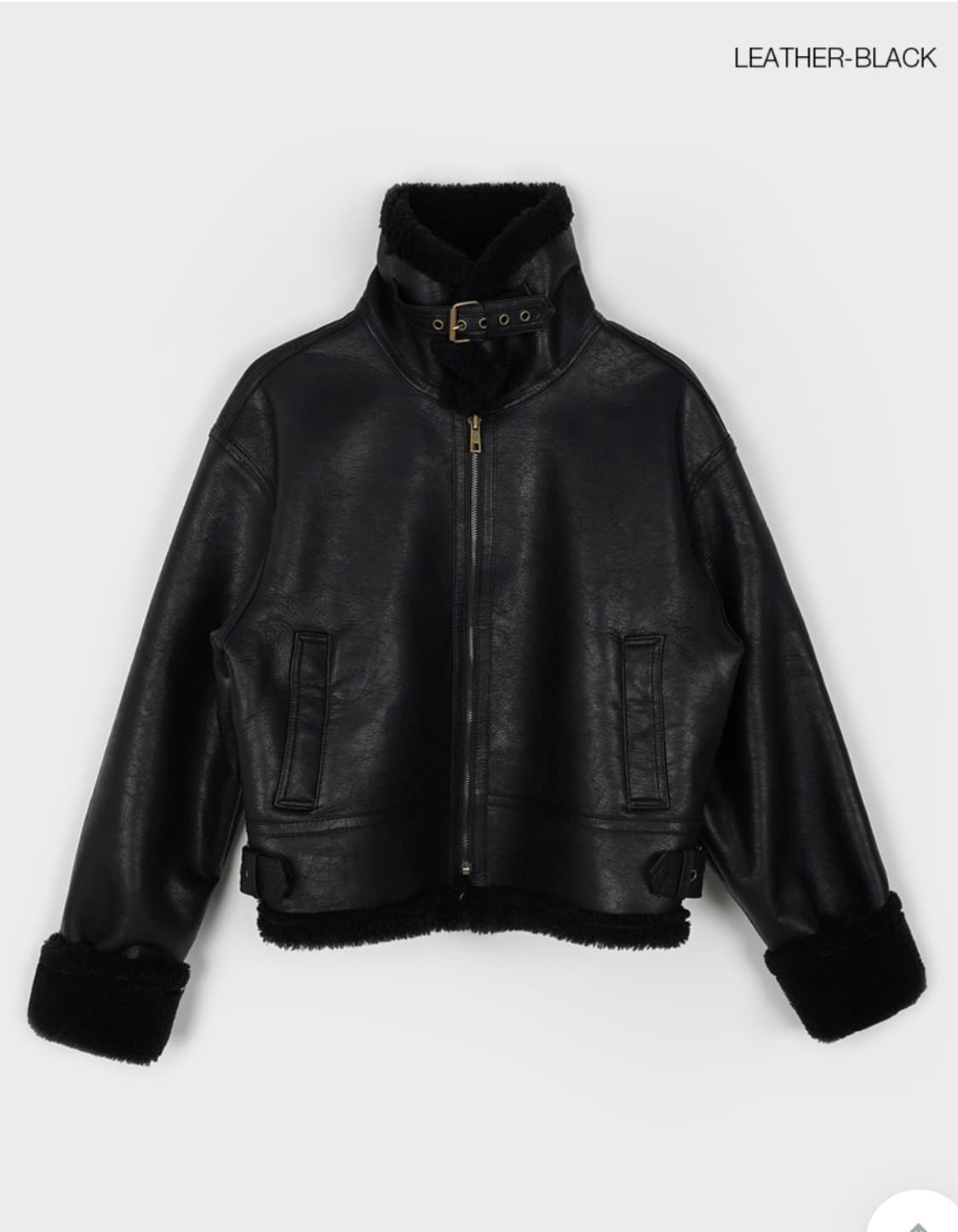 블랙업 라메스 무스탕  상품이미지1