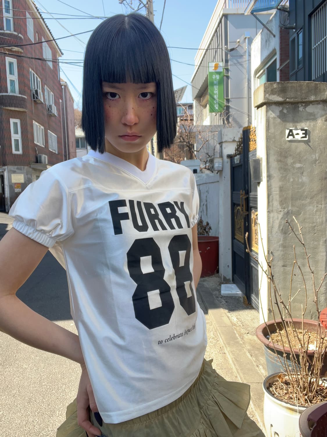 빈티지 화이트 럭비 져지 반팔 티셔츠 상품이미지2