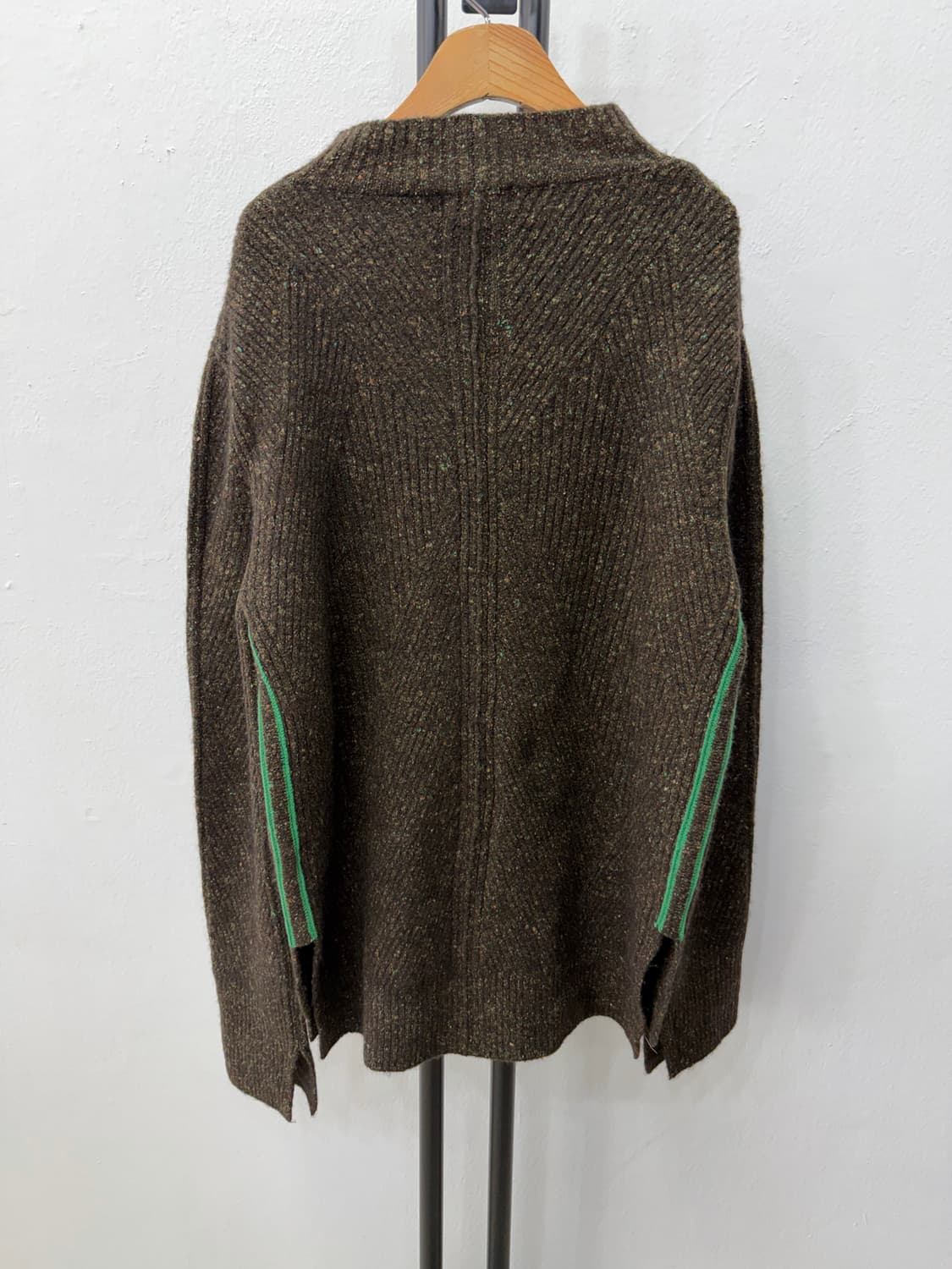 정품) 타임 한섬 여성 브라운 니트 스웨터 90F 상품이미지4