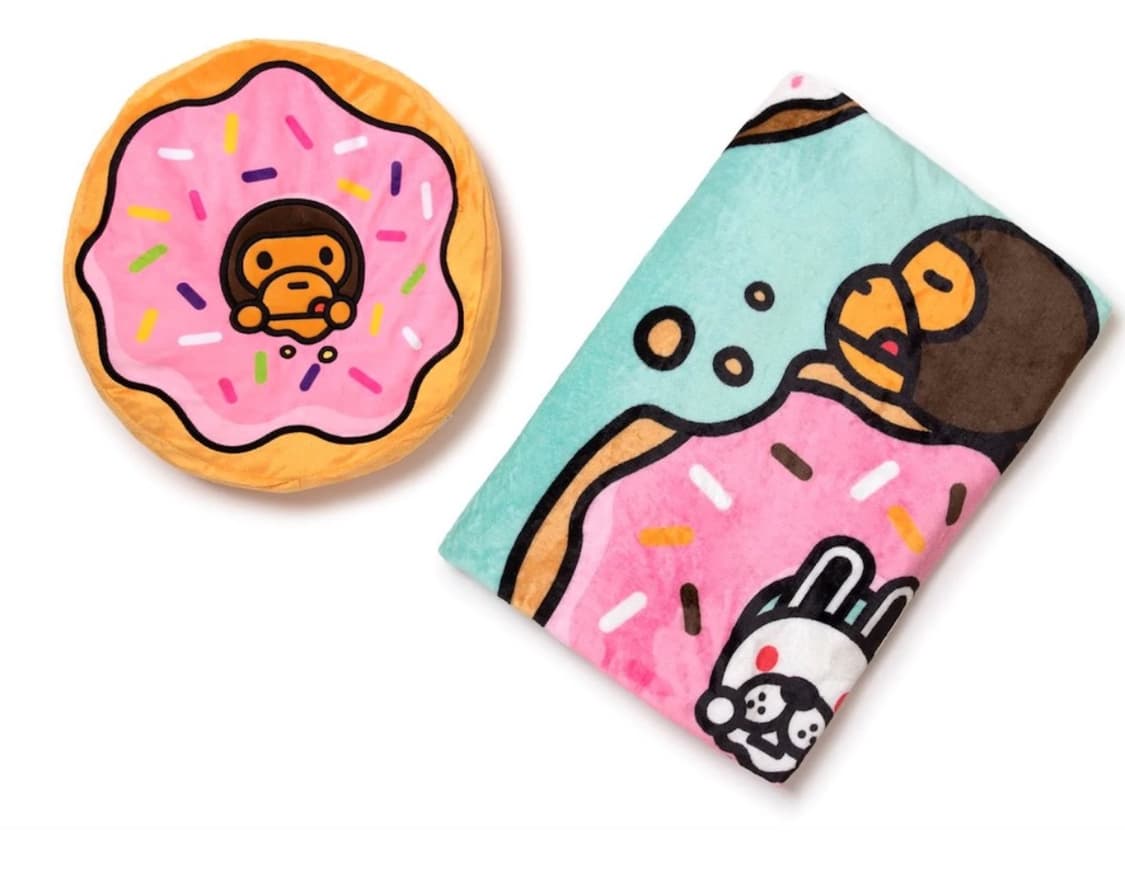 (오더) 베이프 베이비마일로 22FW 쿠션 담요 세트 상품이미지2