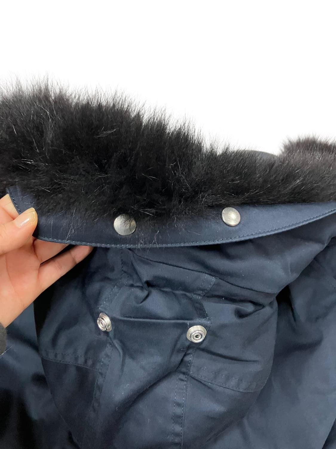 산드로 퍼 후드 숏 패딩 점퍼 52호 상품이미지6