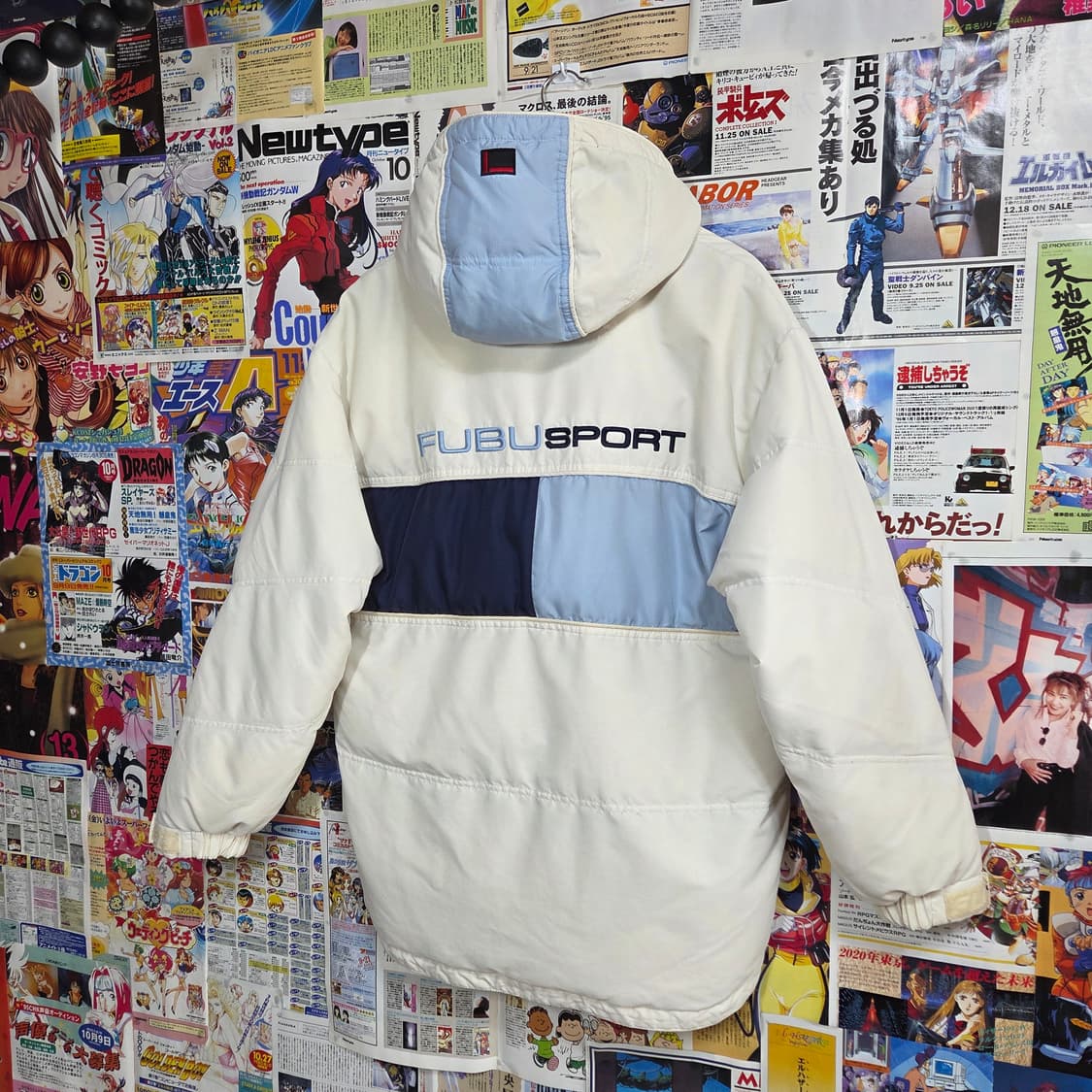 후부 아이보리 올드스쿨 다운 패딩 점퍼 상품이미지6