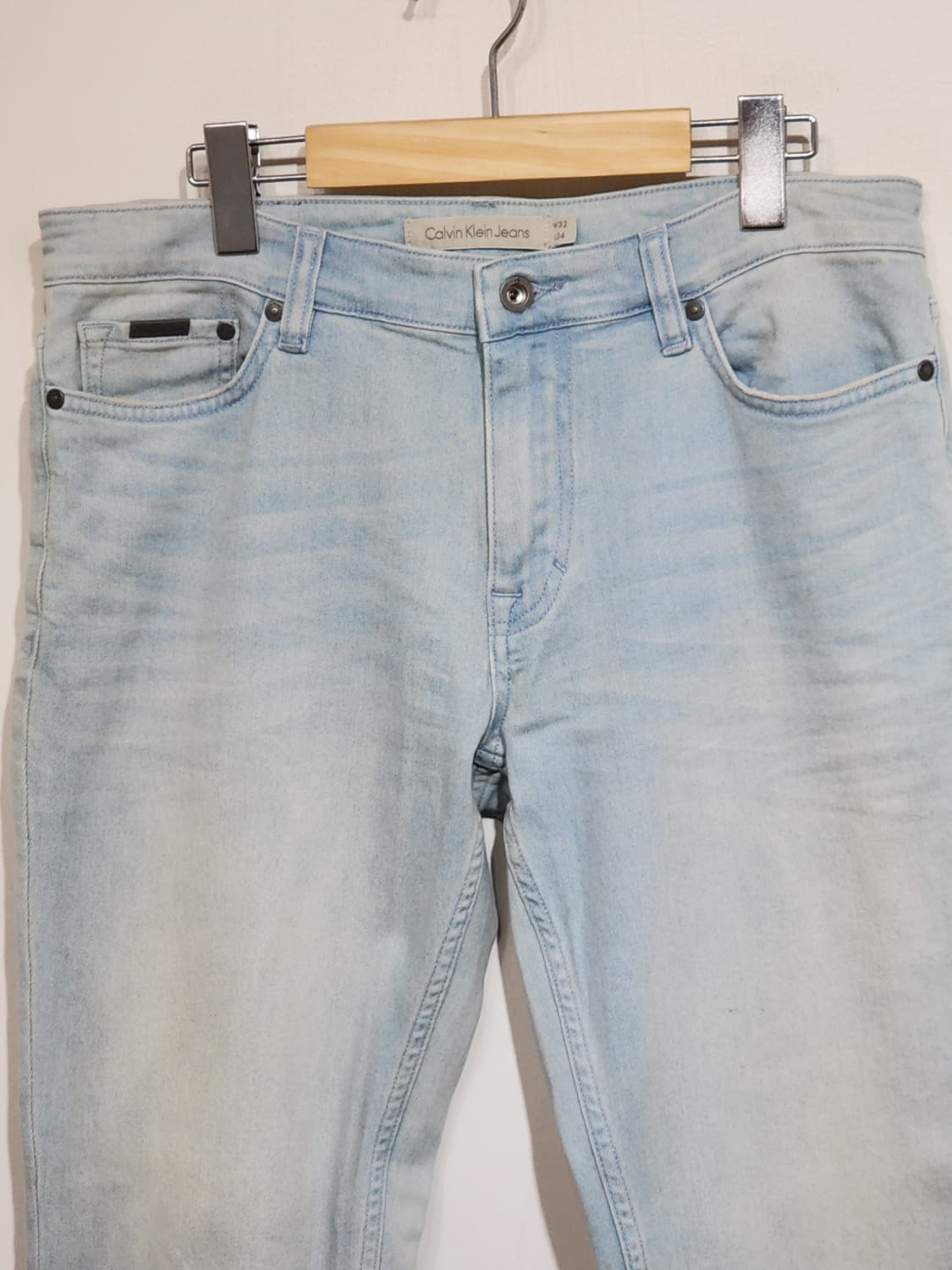 (32) 캘빈클라인 청바지 연청 스판 CK 데님팬츠  상품이미지2