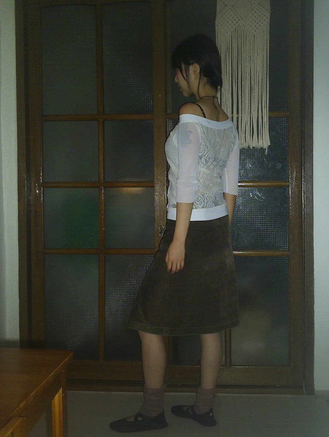 vintage corduroy midi-skirt 상품이미지5