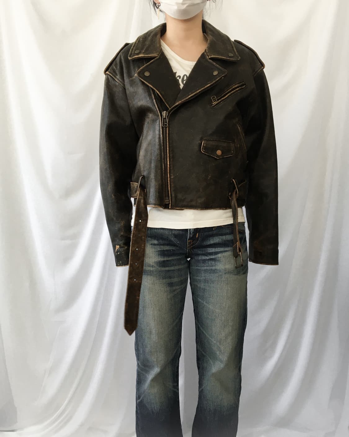 Heavy leather rider jacket 상품이미지6