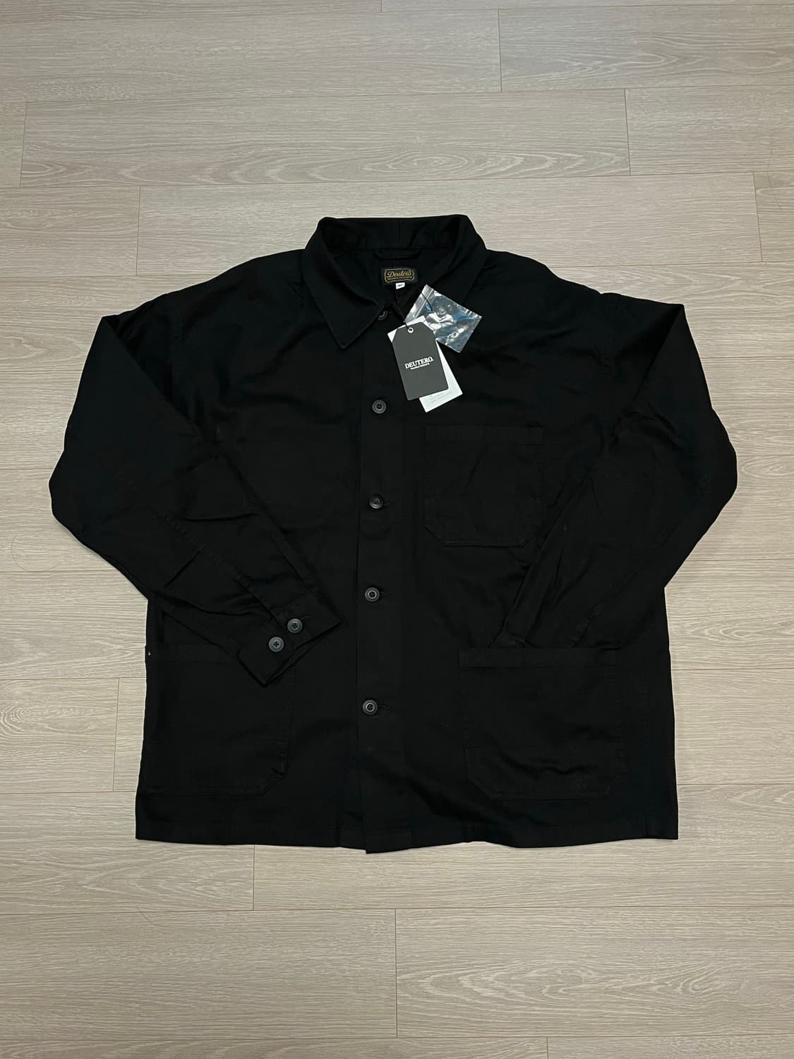 (새상품) 듀테로 프렌치 워크자켓 블랙 상품이미지3