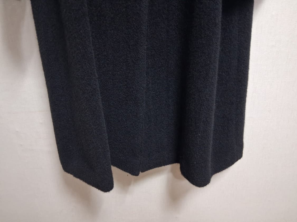 일본 Ceriaier 100% 알파카 롱코트 블랙 무지 헤링본짜임 77 상품이미지7