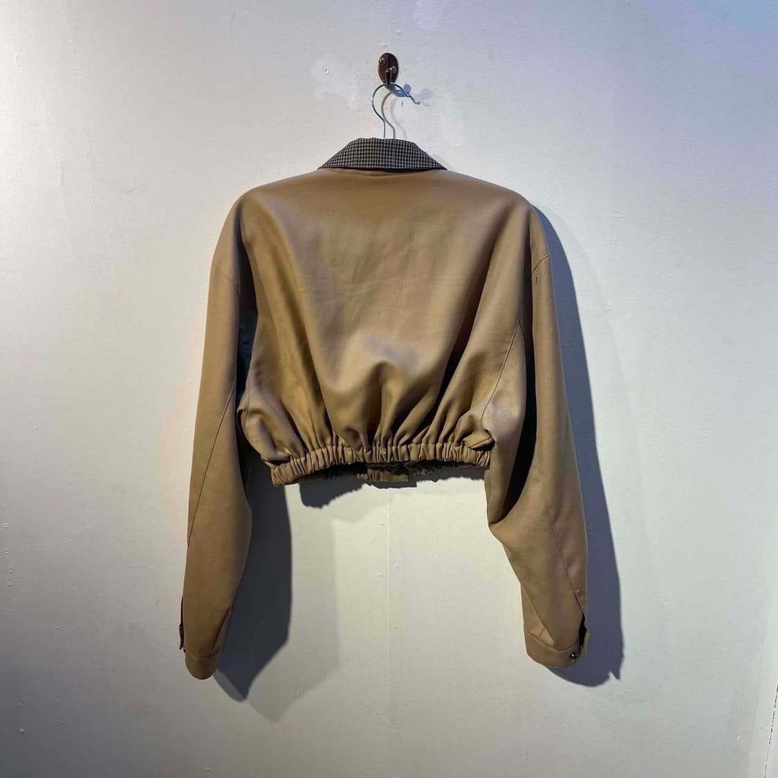 입생로랑 YSL 심볼 리메이크 크롭 블루종 집업 자켓 상품이미지2