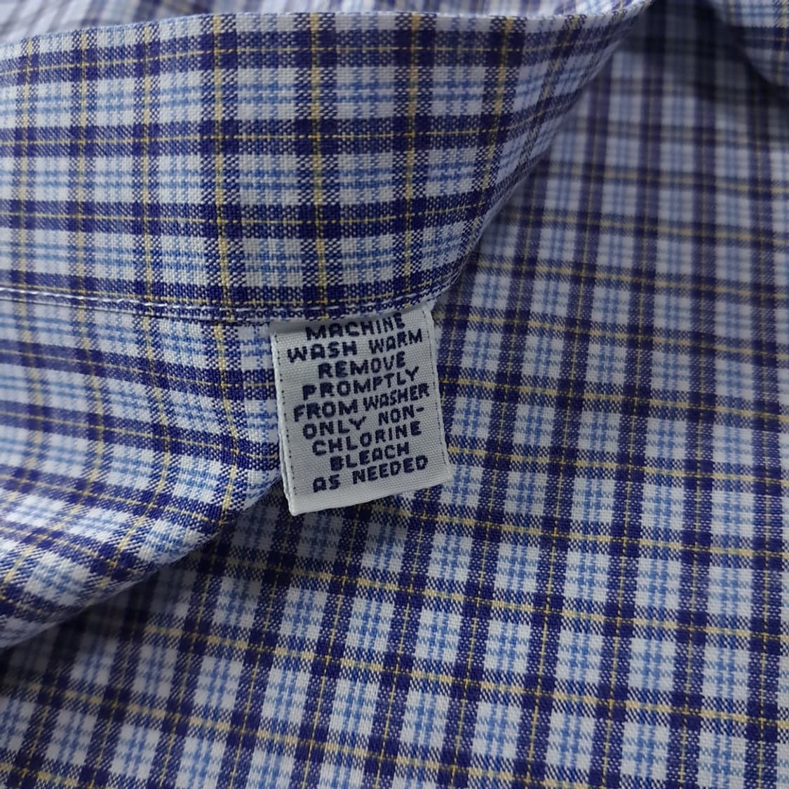 CK263 XL 폴로 90s 미국판 블레어 스몰 타탄체크 블루 셔츠 남 상품이미지5