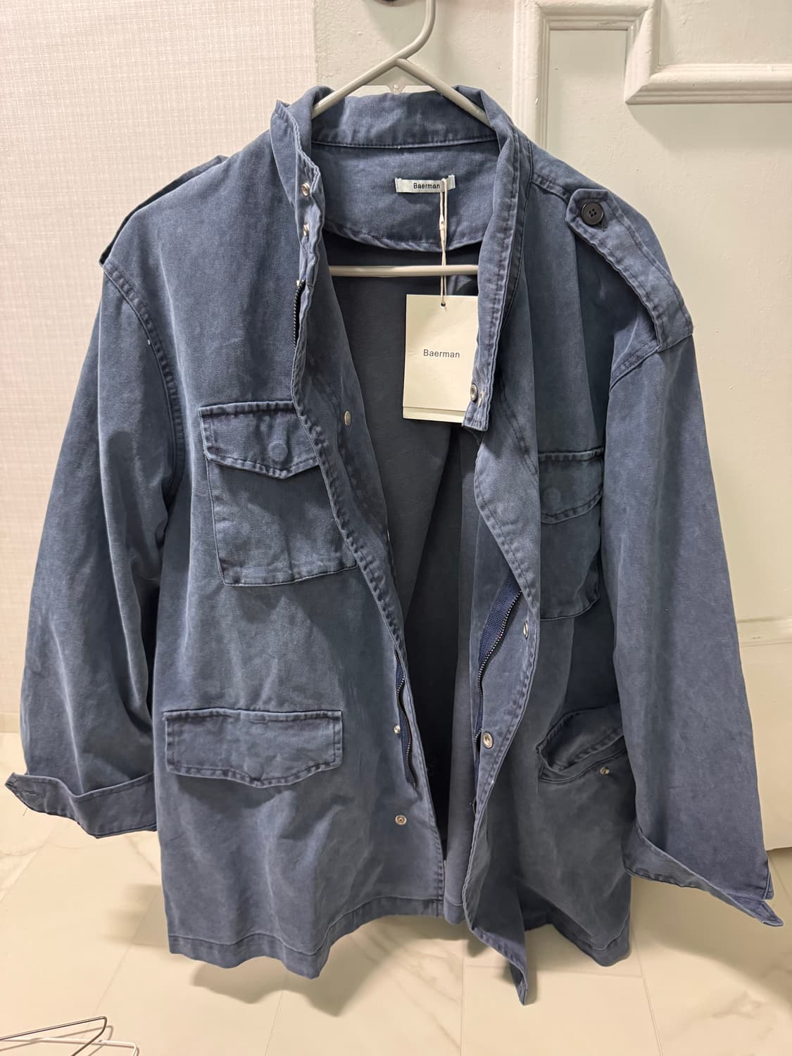 블루 워시드 필드 자켓 free 상품이미지2