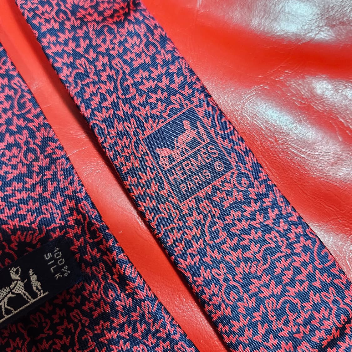 에르메스 레빗 실크 100% 타이 Free 상품이미지6