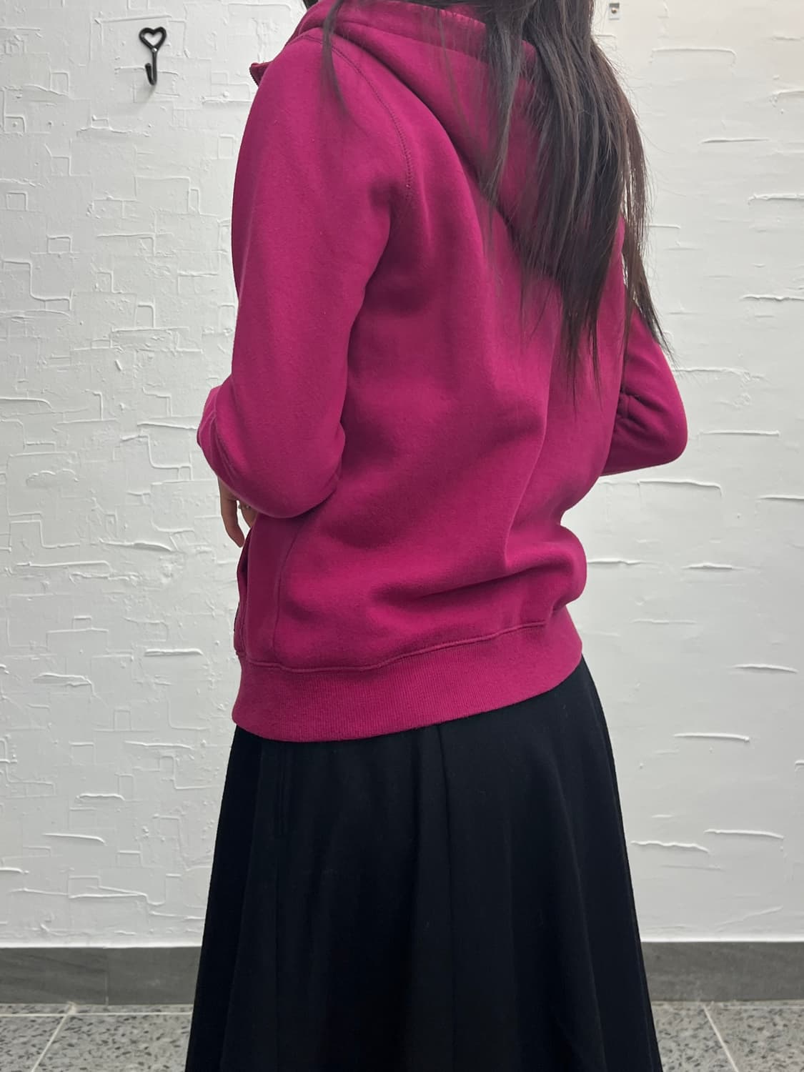기모) plum zip-up hoodiel 상품이미지3