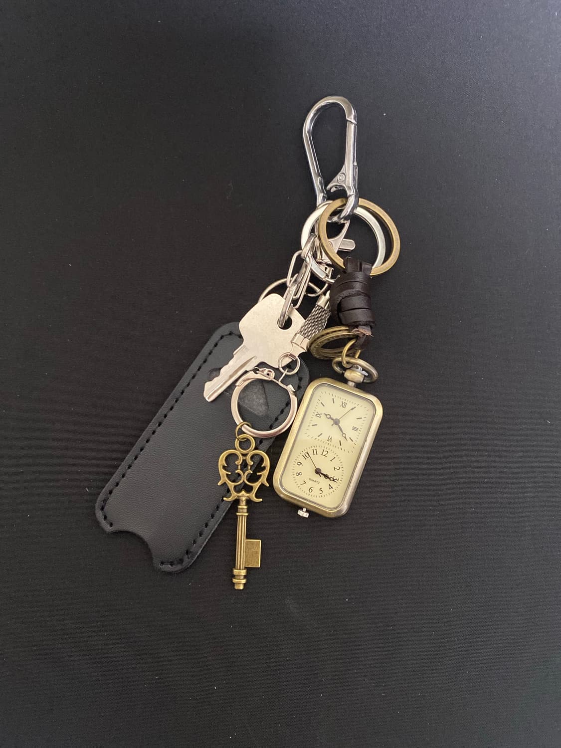 빈티지 시계 키링 상품이미지1