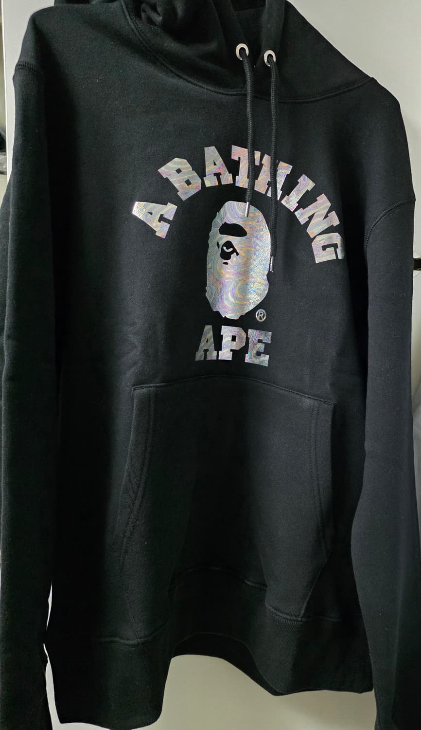 BAPE 베이프 블랙 홀로그램 후드티 상품이미지2