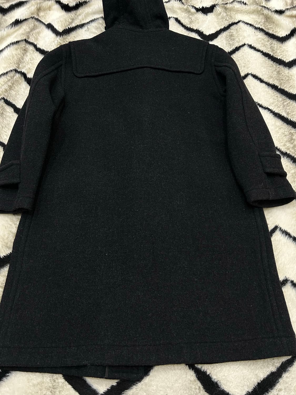 [M]유니클로 울 더플코트/챠콜/일본판 상품이미지3