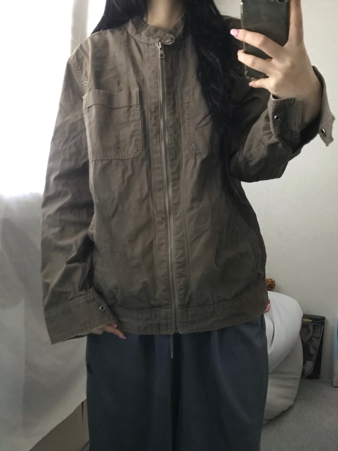 에드윈 브라운 넥버클 자켓 상품이미지2