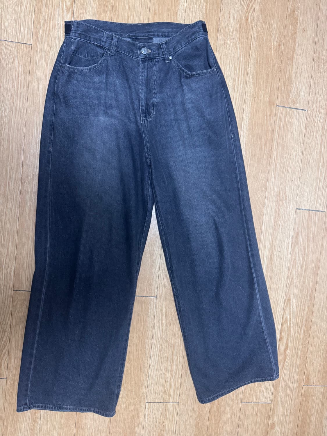 폴리테루 고시마 데님 워시드 블랙 3사이즈 팝니다. 상품이미지2