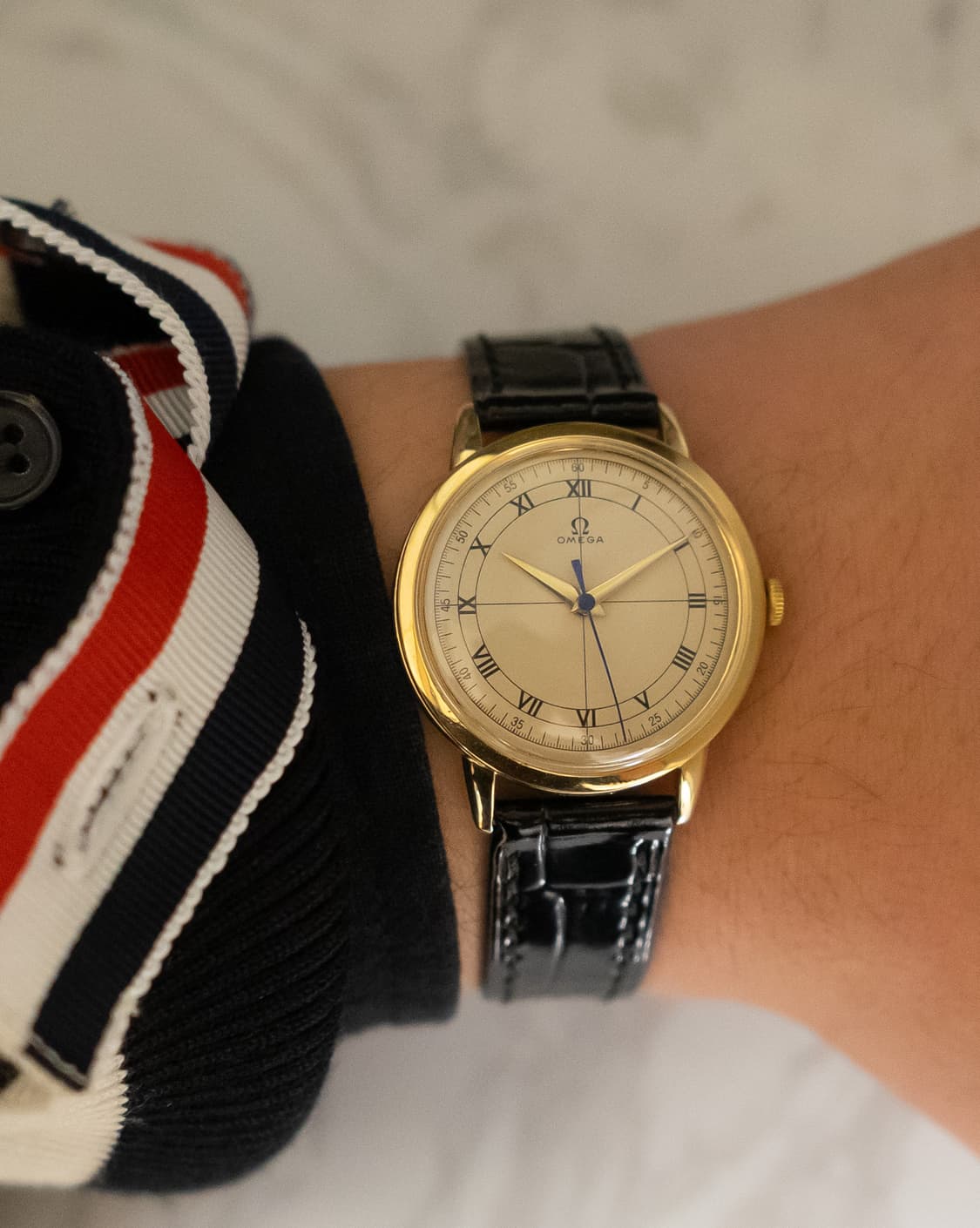 오메가 로만 14K 금통 오토매틱 빈티지 시계 상품이미지1