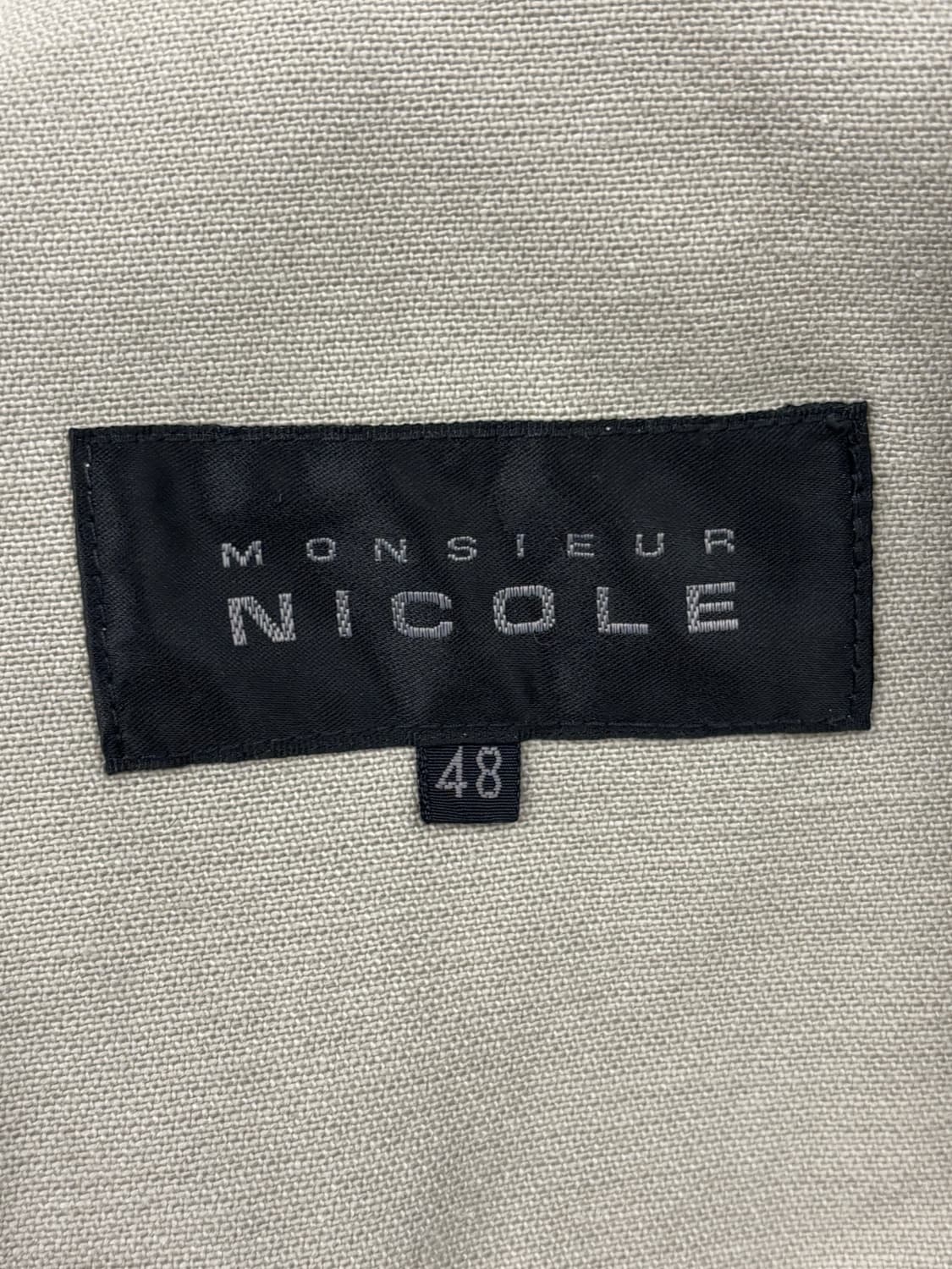 무슈 니콜 코튼 자켓 라이트 베이지 L 상품이미지4